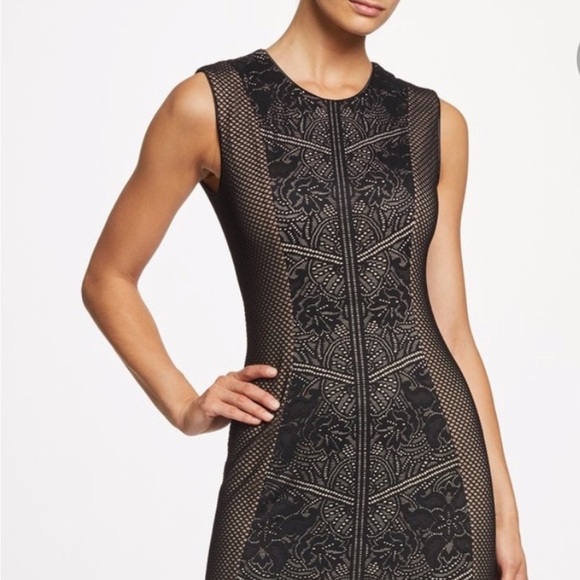 - DRESS THE POPULATION TORI LACE OVERLAY DRESS M NWT wedding quest sexy - Picture 4 of 4